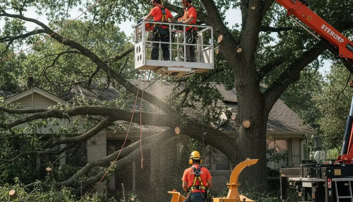 Boston emergency tree service crew clearing storm damage and fallen trees in Boston, MA