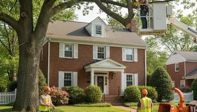 Boston, MA tree service team providing professional tree removal and trimming for local homeowners